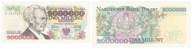 Polish banknotes - Third Polish Republic
POLSKA / POLAND / POLEN / POLOGNE / POLSKO

2.000.000 złotych 1993 seria A 

Pięknie zachowane.

Condi...