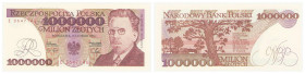 Polish banknotes - Third Polish Republic
POLSKA / POLAND / POLEN / POLOGNE / POLSKO

1.000.000 złotych 1993 seria E 

Pięknie zachowane.

Condi...