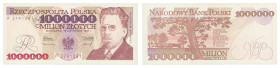 Polish banknotes - Third Polish Republic
POLSKA / POLAND / POLEN / POLOGNE / POLSKO

1.000.000 złotych 1993 seria F 

Złamanie w pionie, złamane ...