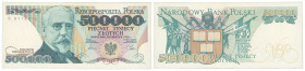 Polish banknotes - Third Polish Republic
POLSKA / POLAND / POLEN / POLOGNE / POLSKO

500.000 złotych 1990 seria B 

Poszukiwana seria jednolitero...