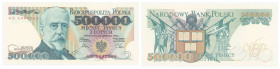 Polish banknotes - Third Polish Republic
POLSKA / POLAND / POLEN / POLOGNE / POLSKO

500.000 złotych 1990 seria AD - RZADKIE 

Rzadka i poszukiwa...