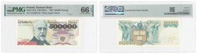Polish banknotes - Third Polish Republic
POLSKA / POLAND / POLEN / POLOGNE / POLSKO

500.000 złotych 1993 seria AA, PMG 66 EPQ - RZADKOŚĆ R6 

Ba...
