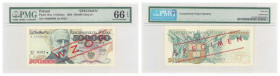 Polish banknotes - Third Polish Republic
POLSKA / POLAND / POLEN / POLOGNE / POLSKO

WZÓR / SPECIMEN. 500.000 złotych 1993 seria A, PMG 66 EPQ 

...