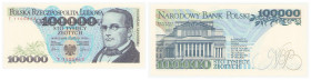 Polish banknotes - Third Polish Republic
POLSKA / POLAND / POLEN / POLOGNE / POLSKO

100.000 złotych 1990 seria T 

Pięknie zachowane.&nbsp;

C...