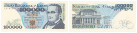 Polish banknotes - Third Polish Republic
POLSKA / POLAND / POLEN / POLOGNE / POLSKO

100.000 złotych 1990 seria CB - OGRONA RZADKOŚĆ 

Ogromna rz...