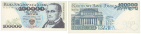 Polish banknotes - Third Polish Republic
POLSKA / POLAND / POLEN / POLOGNE / POLSKO

100.000 złotych 1990 seria N 

Złamanie w pionie.

Conditi...