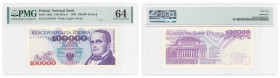Polish banknotes - Third Polish Republic
POLSKA / POLAND / POLEN / POLOGNE / POLSKO

100.000 złotych 1993, seria E, PMG 64 

Ładnie zachowany ban...