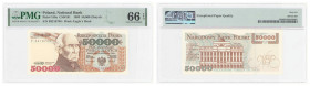 Polish banknotes - Third Polish Republic
POLSKA / POLAND / POLEN / POLOGNE / POLSKO

50.000 złotych 1993 seria P, PMG 66 EPQ 

Egzemplarz w gradi...