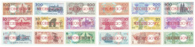 Polish banknotes - Third Polish Republic
POLSKA / POLAND / POLEN / POLOGNE / POLSKO

Miasta Polskie komplet 1-500 złotych, zestaw 9 sztuk NIEOBIEGO...