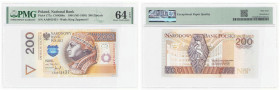 Polish banknotes - Third Polish Republic
POLSKA / POLAND / POLEN / POLOGNE / POLSKO

200 złotych 1994 seria AA, PMG 64 EPQ - SERIA LONDYŃSKA 

Ba...
