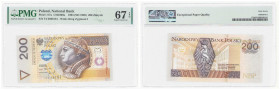 Polish banknotes - Third Polish Republic
POLSKA / POLAND / POLEN / POLOGNE / POLSKO

200 złotych 1994 seria YC, PMG 67 EPQ - SERIA ZASTĘPCZA 

Po...