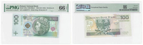 Polish banknotes - Third Polish Republic
POLSKA / POLAND / POLEN / POLOGNE / POLSKO

100 złotych 1994 seria AA, PMG 66 EPQ - PIERWSZA SERIA 

Pie...