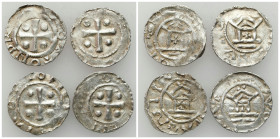 Medieval coins - World
GERMANY / ENGLAND / CZECH / GERMAN / GREAT BRITIAN / Scandinavia / Skandinavien

Germany, Franconia - Mainz. Denar, set of 4...