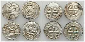 Medieval coins - World
GERMANY / ENGLAND / CZECH / GERMAN / GREAT BRITIAN / Scandinavia / Skandinavien

Germany, Franconia - Mainz. Denar, set of 4...