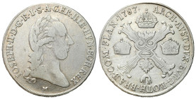 Austria
Austria. Netherlands. Joseph II (1780-1790). 1/2 Thaler (Taler) 1787 M, Milan 

Ładnie zachowany egzemplarz.

Details: 14,91 g Ag 
Condi...