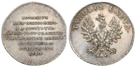 Austria
Austria. Leopold II. Token 1790, for homage in Tyrol - BEAUTIFUL 

Pięknie zachowany egzemplarz.

Details: 2,21 g Ag 
Condition: 1- (UNC...