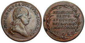 Austria
Austria. Leopold II (1790-1792). Token 1791 - RARE 

Bardzo ładnie zachowane.&nbsp;Rzadki żeton bity w miedzi.&nbsp;

Details: Cu 
Condi...
