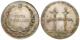 Austria
Austria. Francis I. Wedding token of Napoleon I and Marie Louise 1810 - RARE and BEAUTIFUL 
AW: Dwa duże płonące znicze połączone wstęgą, w ...