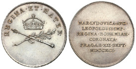 Austria
Austria. Coronation token - Francis I 1792, Frankfurt 

Pięknie zachowane.

Details: 4,41 g Ag 
Condition: 1- (UNC-)