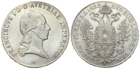 Austria
Austria, Francis II. Thaler (Taler) 1823 A, Vienna 

Ładnie zachowane, resztki połysku. Delikatna patyna.

Details: 27,98 g 
Condition: ...