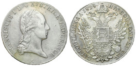 Austria
Austria, Francis II. Thaler (Taler) 1824 C, Prague 

Ładnie zachowane, awers delikatnie przetarty.&nbsp;

Details: 28 g Ag 
Condition: 2...