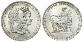 Austria
Austria, Franz Joseph I (18481916). 2 guilders 1879, Vienna 

Moneta wybita z okazji 25 rocznicy zaślubin.Pięknie zachowany egzemplarz, poł...