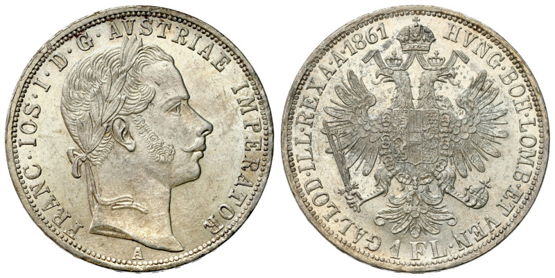 Austria
Austria. Franz Joseph I (18481916). 1 florin 1861 A, Vienna 

Pięknie...