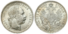 Austria
Austria. Franz Joseph I (18481916). 1 florin 1880, Vienna 

Pięknie zachowany egzemplarz, połysk.

Details: 12,39 g Ag 
Condition: 1/1- ...