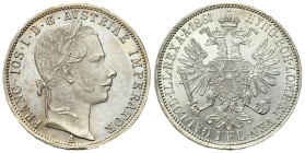 Austria
Austria. Franz Joseph I (18481916). 1 florin 1861, Vienna 

Pięknie zachowany egzemplarz, połysk.

Details: 12,39 g Ag 
Condition: 1/1- ...