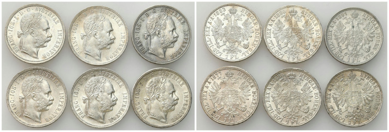 Austria
Austria. 1 florin 18771891 Vienna, set of 6 

Monety w ładnym stanie ...