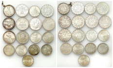 Austria
Austria, 2550 schillings 19571978, set of 17 

Monety w stanie od 2+ do 3.Jedna moneta w oprawie.

Details: 280,68 g Ag 
Condition: 2+/3...