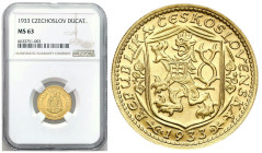 Czechoslovakia / The Czech republic
Czechoslovakia. Ducat (Dukaten), 1933, Kremnica - Saint Wenceslas NGC MS63 - BEAUTIFUL 

Wspaniale zachowany eg...