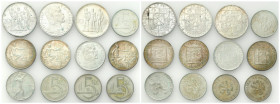 Czechoslovakia / The Czech republic
Czechoslovakia. 5-20 crowns 1928-1948, set of 12 

Patyna, osad. Monety około stanu 2- do 3/3-.

Details: 114...