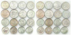 Czechoslovakia / The Czech republic
Czechoslovakia. 25-100 crowns 1947-1986, set of 16 

Monety ze starego klasera, ślady plastiku na powierzchni, ...