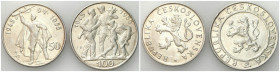 Czechoslovakia / The Czech republic
Czechoslovakia. 50-100 crowns 1955, 10th anniversary of liberation, set of 2 - RARE 

Ładnie zachowane, patyna....