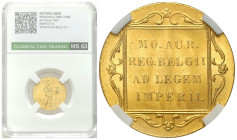 Netherlands
Netherlands, Wilhelmina (1890-1948). Dukat 1927, CCG MS63 - BEAUTIFUL 

Pięknie zachowany egzemplarz w slabie CCG z notą MS63.

Detai...