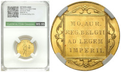 Netherlands
Netherlands, Wilhelmina (1890-1948). Dukat 1928, CCG MS65 - BEAUTIFUL 

Pięknie zachowany egzemplarz w slabie CCG z notą MS65.

Detai...