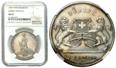 Switzerland
Switzerland. 5 francs shooting 1859, Bern NGC MS61 - RARE 

Moneta wydana z okazji festynu strzeleckiego w Zurychu.Rzadsza moneta w pię...