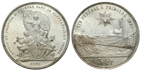Switzerland
Switzerland. 5 francs 1881, Bern - Rifle Festival, Fribourg 

Nakład 30.000 sztuk. Rzadsza pozycja.Ryski.

Details: 25,07 g Ag 
Cond...