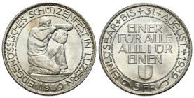 Switzerland
Switzerland. 5 francs 1939, Bern, Shooting Festival BEAUTIFUL 

Festiwal strzelecki w Lucernie.Pięknie zachowane.

Details: 19,41 g A...