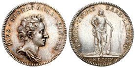 Sweden
Sweden. Charles XII (1697-1718). Medal 1709 - Prince of Palatinate-Zweibrcken, silver 
AW: Popiersie władcy w prawo
RW: Stojący Herkules z m...