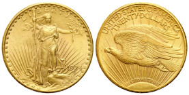 USA
USA. $20 dollars 1924, Philadelphia 

Bardzo ładnie zachowane.

Details: 33,45 g Au 900 
Condition: 2+ (EF+) 
Literature: Friedberg 185