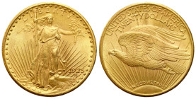 USA
USA. $20 dollars 1925, Philadelphia 

Typ Saint Gaudens.Bardzo ładnie zachowane.&nbsp;

Details: 33,45 g Au 900 
Condition: 2+ (EF+) 
Liter...