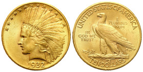USA
USA. $10 dollars 1932 Indian, Philadelphia - BEAUTIFUL 

Piękny egzemplarz. Dużo połysku.

Details: 16,70 g Au 900 
Condition: 1- (UNC-) 
L...