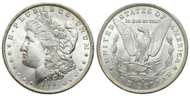 USA
USA. 1 Dollar 1885 O, New Orleans - BEAUTIFUL 

Pięknie zachowany egzemplarz, bardzo dużo połysku.

Details: 26,78 g Ag 
Condition: 1/1- (UN...