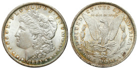 USA
USA. 1 Dollar 1885 O, New Orleans - BEAUTIFUL 

Pięknie zachowane, patyna.

Details: 26,78 g Ag 
Condition: 1- (UNC-) 
Literature: KM 110
