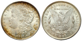 USA
USA. 1921 Dollar, Philadelphia - VERY NICE 

Bardzo ładnie zachowane, złotawa patyna.

Details: 26,78 g Ag 
Condition: 1-/2+ (UNC-/EF+) 
Li...