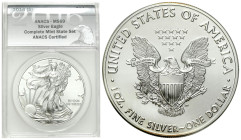 USA
USA. 1 Dollar 2016 ANACS MS69- MINT 

Piękny, menniczy egzemplarz w slabie ANACS z notą MS69.Uncja czystego srebra.

Details: 31,1 g Ag 
Con...