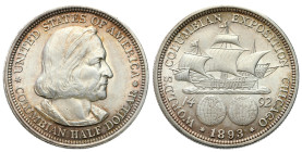 USA
USA. 1/2 Dollar 1893 Philadelphia, Columbian Exposition - BEAUTIFUL 

Pięknie zachowane, złotawa patyna zachodząca od rantu.

Details: 12,55 ...