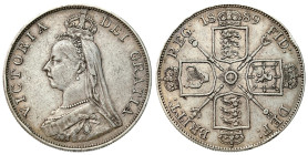 Great Britain
Great Britain, Victoria (1837-1901). 4 shillings (2 florins) 1889, London 

Obiegowy stan zachowania.

Details: 22,59 g Ag 
Condit...